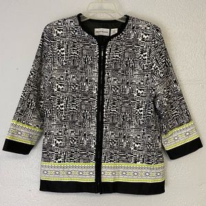 Alfred Dunner Zipper front Jacket size 10
